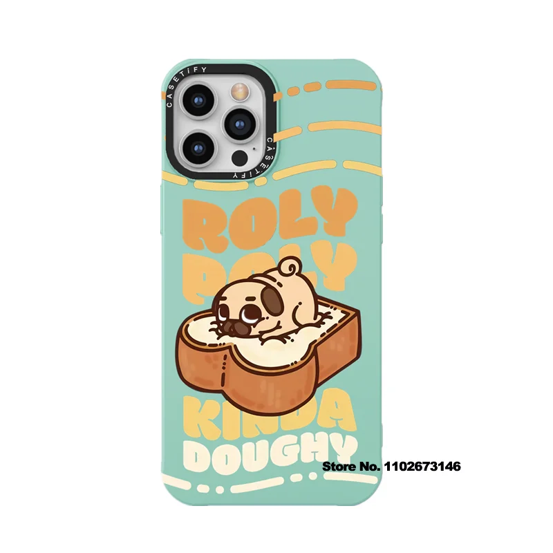 

CASETIFY Lovely Dog Liquid Silica Phone Cases for iPhone 14 13 12 11 Pro Max X XS XR 7P 8P Couple Anti-drop Soft Cover D0318