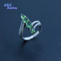 mh zultanite gemstone ring for women gift red 925 sterling silver color change diaspore stone fine jewelry woman wedding gift