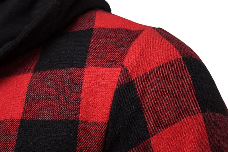 Spring Autumn Fashion Men's Casual Hooded Long Sleeve Shirts European Size Men's Business Plaid Cardigan Tops Ordinary Jackets