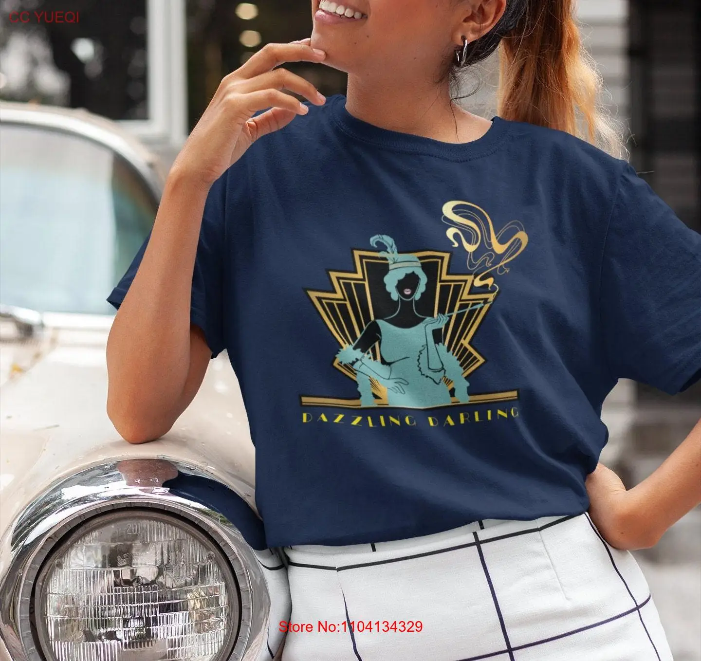 Футболка Dazzle Girl Flapper винтажная женская футболка с длинными или короткими