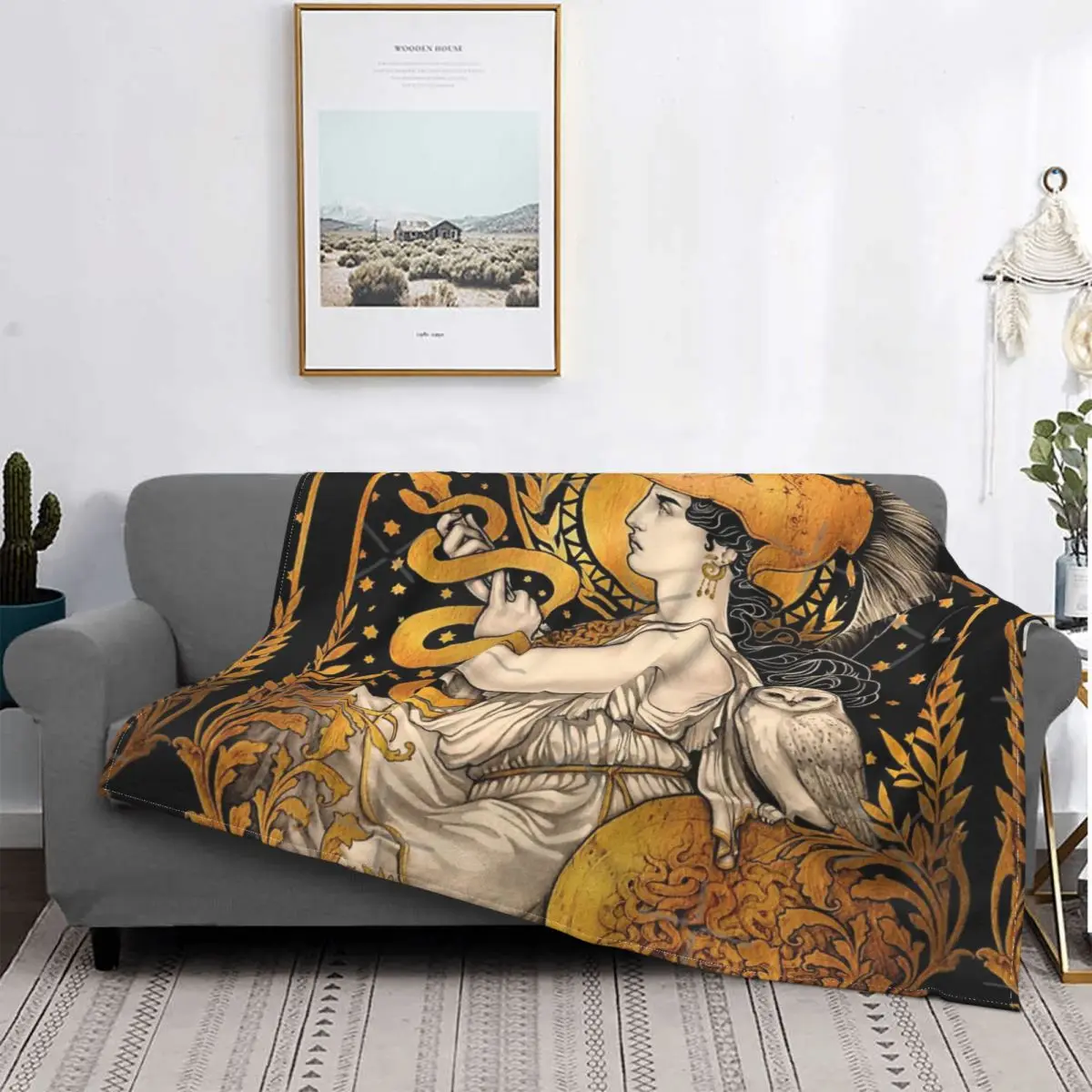 

PALLAS ATHENA-colcha a cuadros para cama, manta de Anime, Picnic, Picnic
