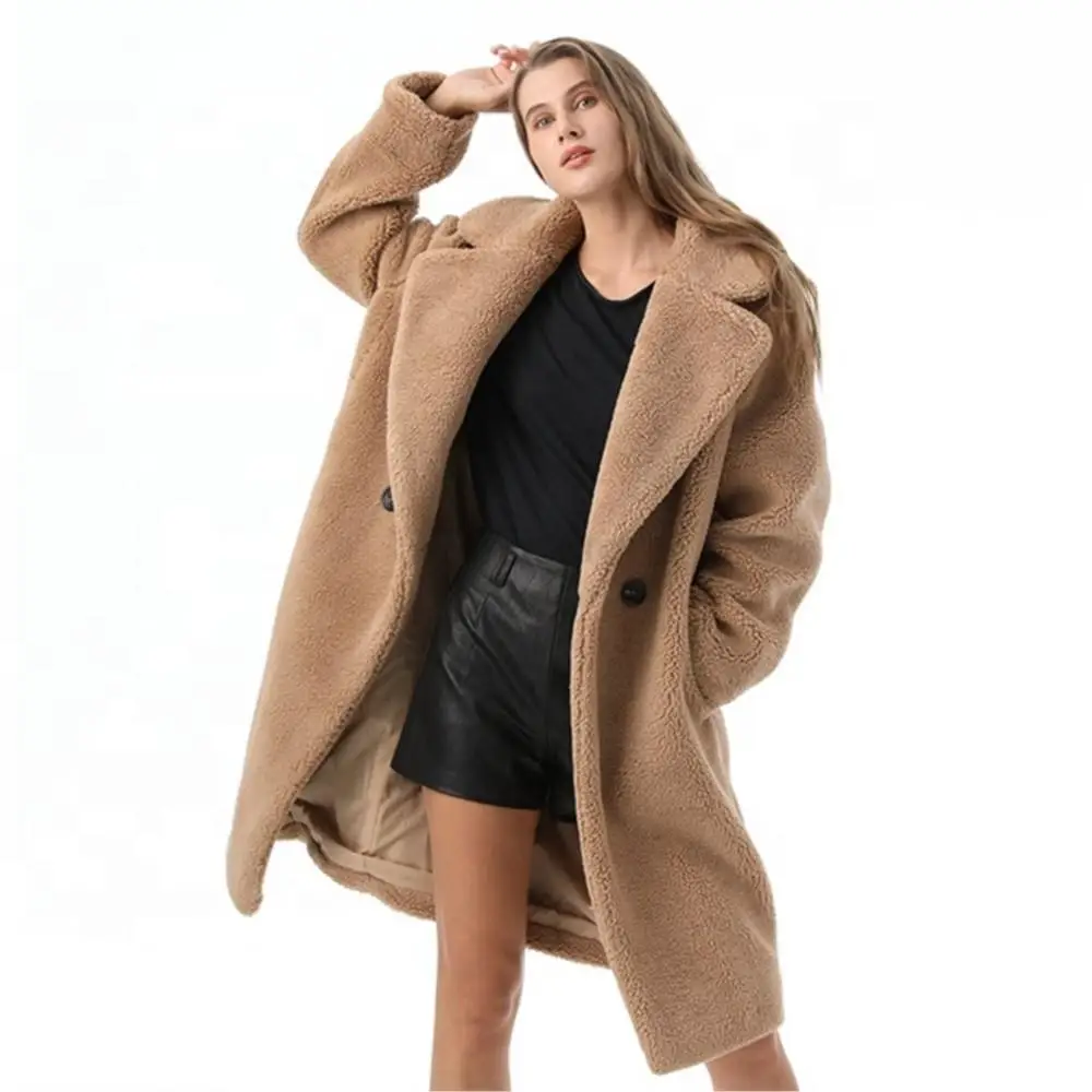Fleece Real Fur Women Jacket Real Rabbit Fur Bomber Teddy Soft Lapel Fashion Coat Women Luxury Simple Thermal Real Fur Coats