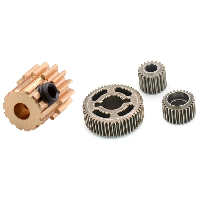 

1PC 14T Motor Gear 0.5M Module R86044 Metal Pinion Gears For RGT 86100 1:10 & 1Set Transmission Gear Set(20T+28T+53T)