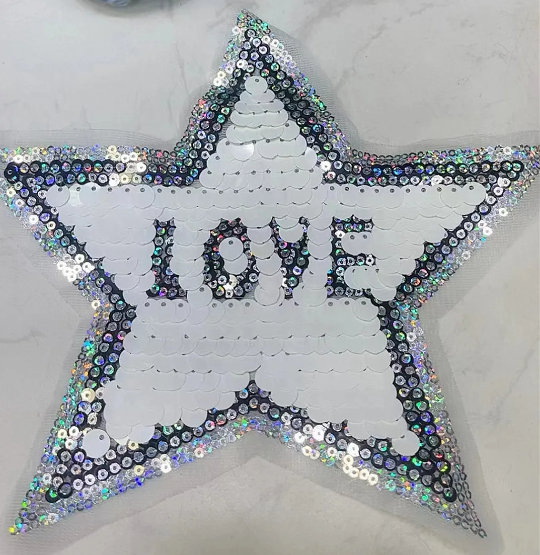 

20 PCS/pack Fashion Embroidered Five-pointed star sewing patch decorative clothing accessories wholesale manufacturers