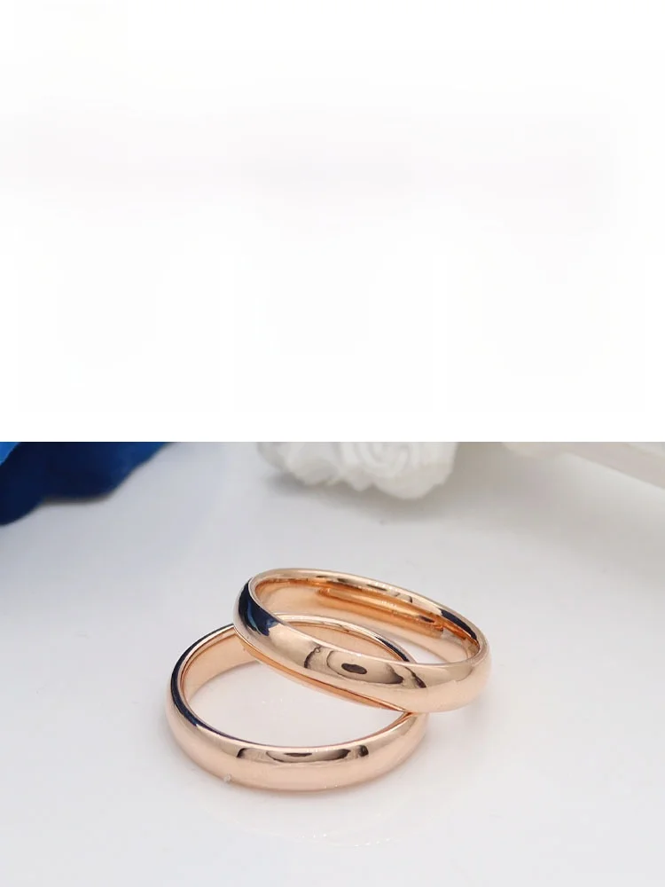 Jin Qilin Россия фиолетовое золото 585 пробы 4 карата розовое кольцо для пары глянцевый