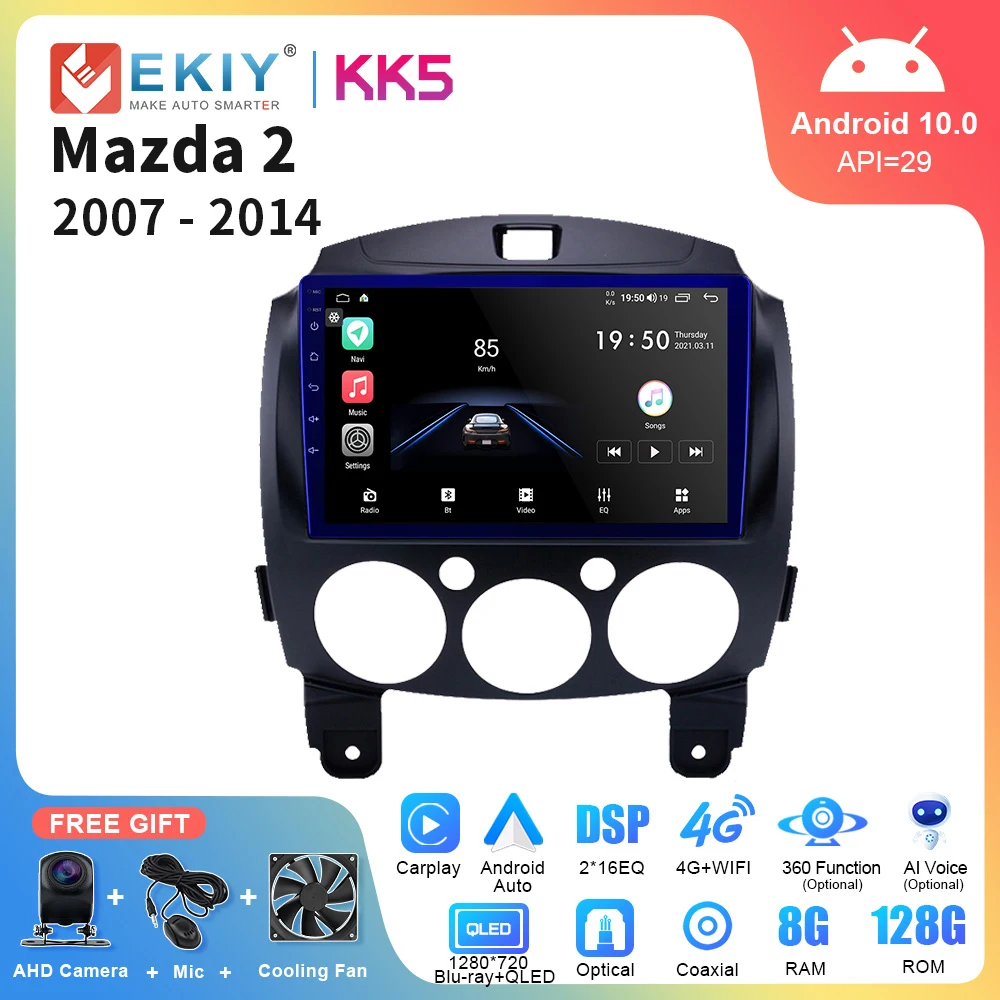 

EKIY KK5 Car Android Radio Multimedia Player For MAZDA 2 Mazda2 2007 2008 2009 2010 2011 2012 2013 2014 GPS Navi 2din Autoradio