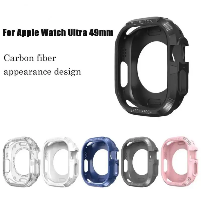 

Full Coverage Case for Apple Watch Ultra 49mm Soft TPU Clear Screen Protector Cover Bumper iWatch Series 8 Ultra Accessories