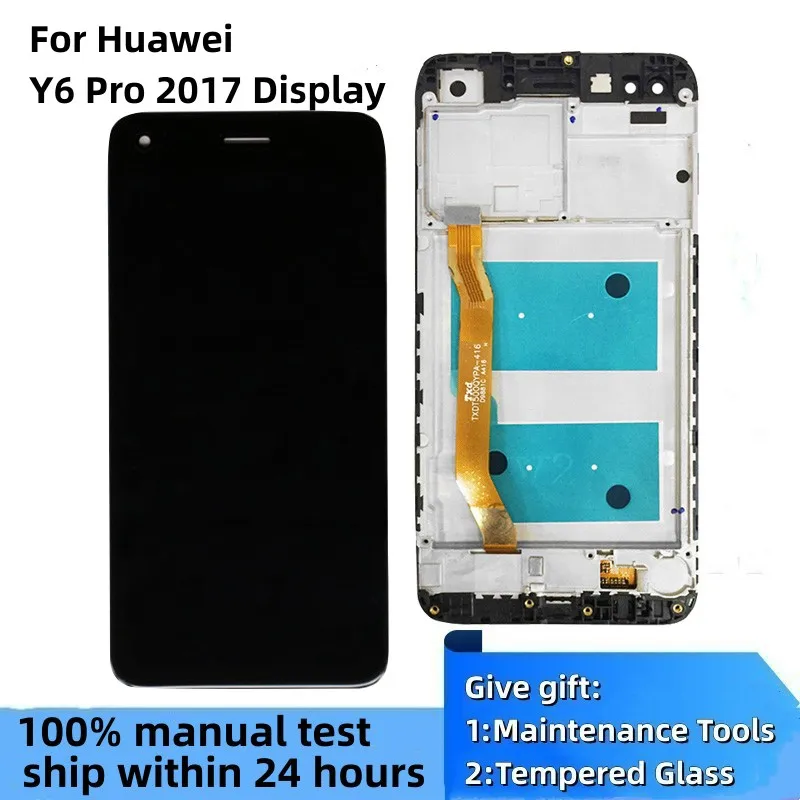 

5.0 Inch Y6 Pro 2017 Display For Huawei P9 Lite Mini LCD Display Touch Screen Digitizer Assembly Replacement with Frame