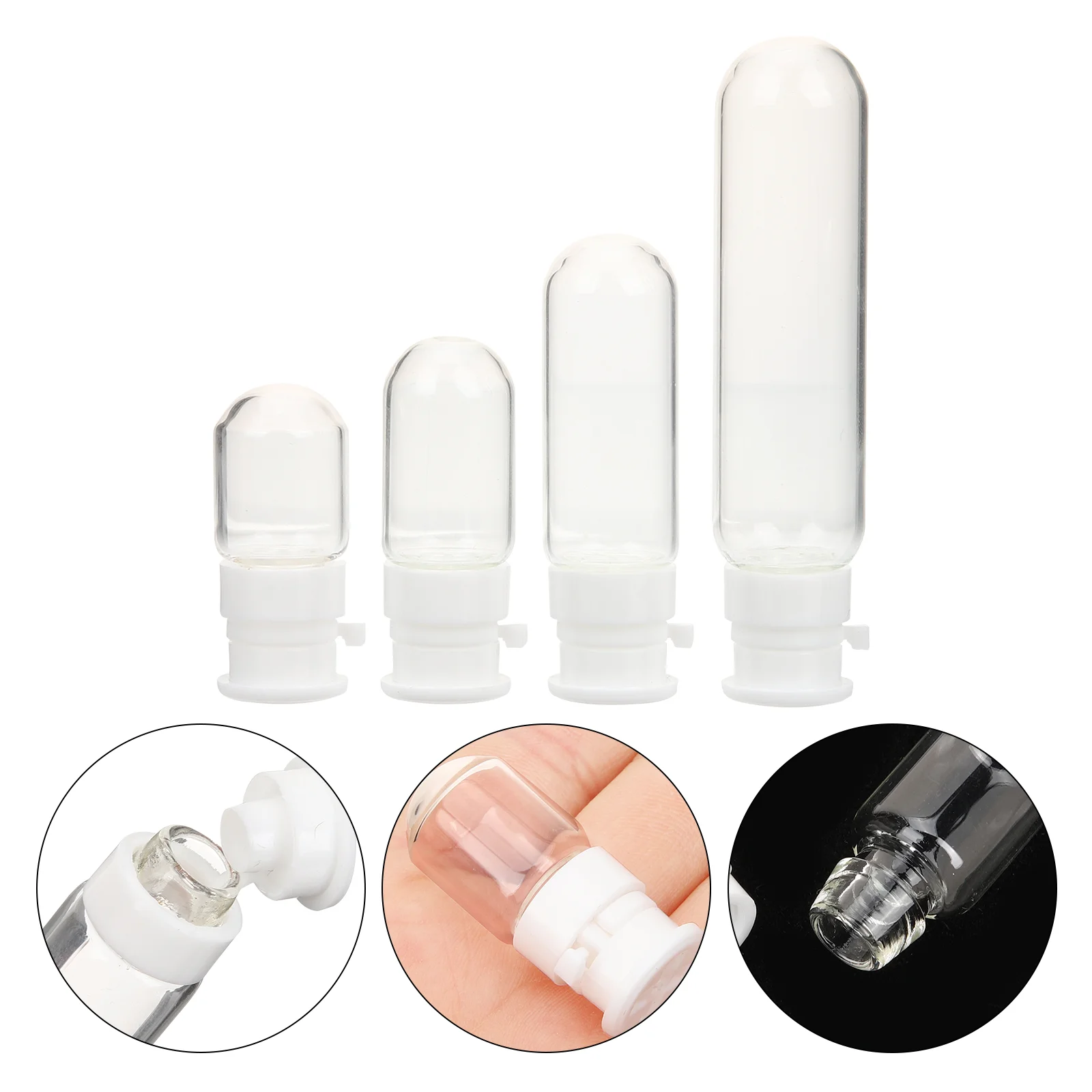 

Travel Bottles Containers Toiletry Lotion Size Dispenser Perfume Calendar Ghost Refillable Oil Advent Essential Bottle Caps