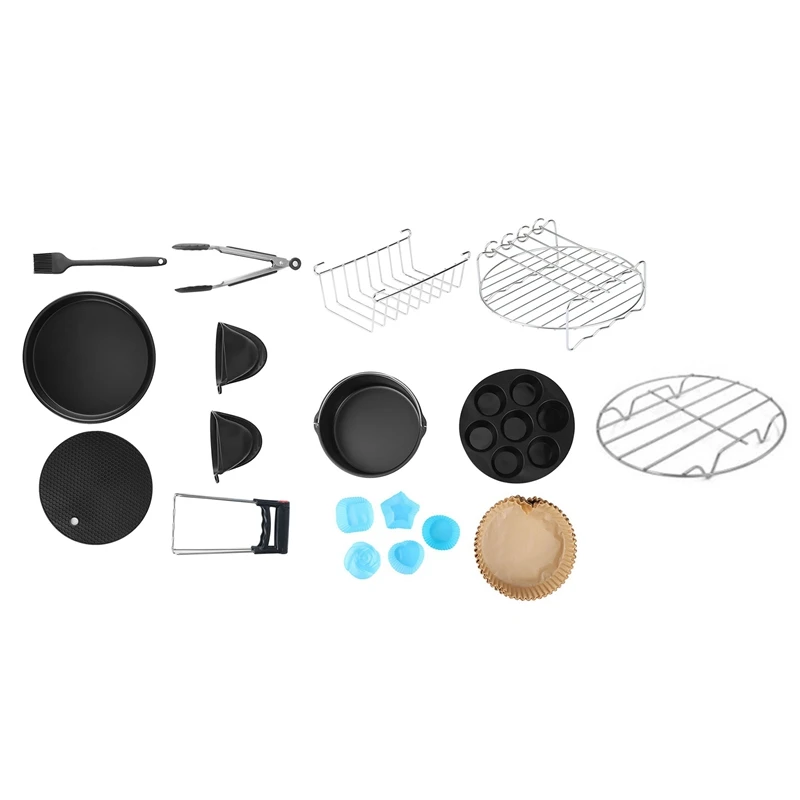 

Air Fryer Accessories For Cosori Instant Vortex Ninja Gourmia Power XL Air Fryer, Cake Pan, Pizza Pan, Air Fryer Liner