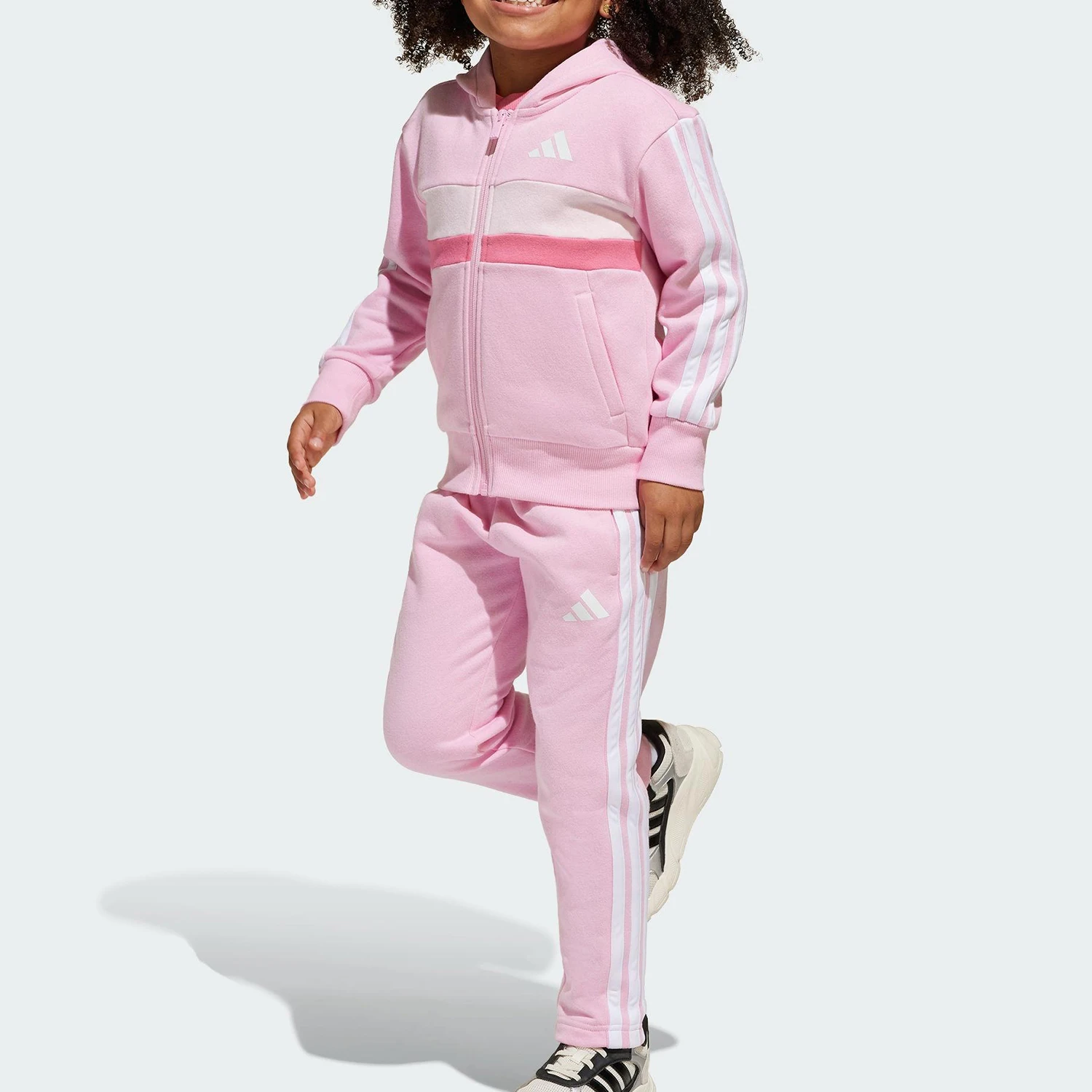 Фото Оригинальный детский спортивный комплект Adidas LK 3S TIB FL TS из флиса JI6206 №1