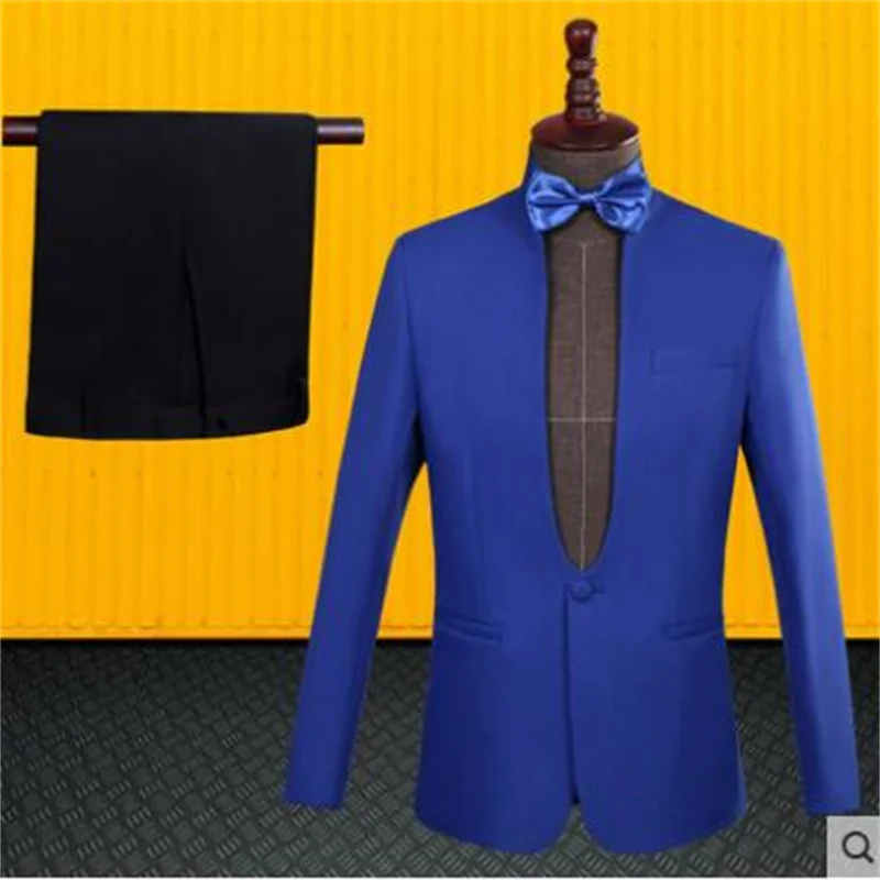 Блейзер для хора мужской костюм жениха со штанами мужские свадебные костюмы в