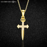 fashion 925 silver vintage cross pendant necklace for women men punk goth trendy jewelry accessories choker gothic wholesale new