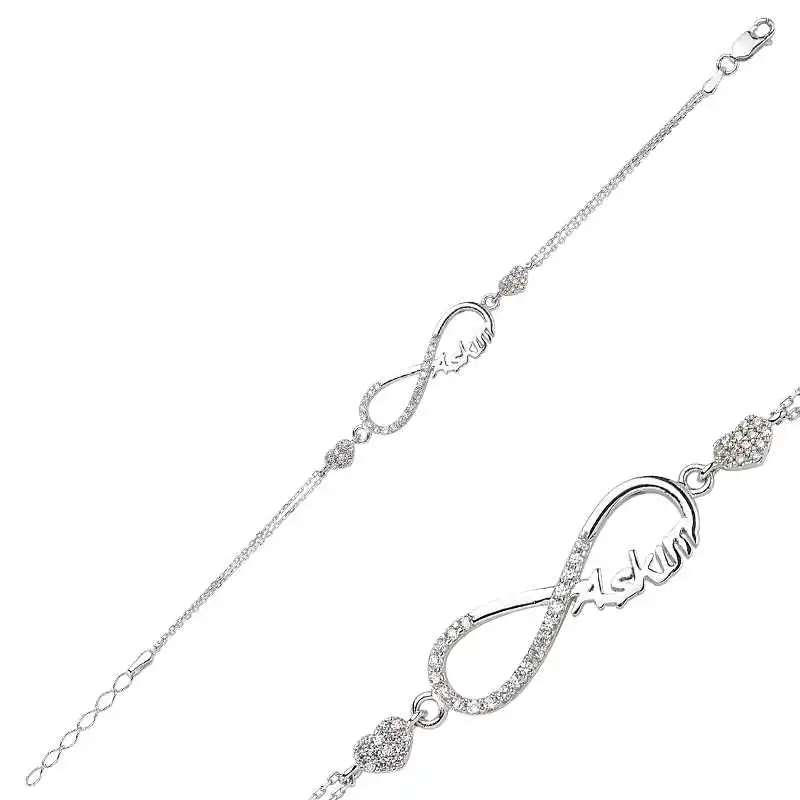 

Tevuli 925 Sterling Silver Infinity Love Women Bracelet