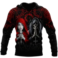 funny skull pattern 3d full printed hoodie autumn unisex casual sweatshirt fashionable personality zipper jacket dy342