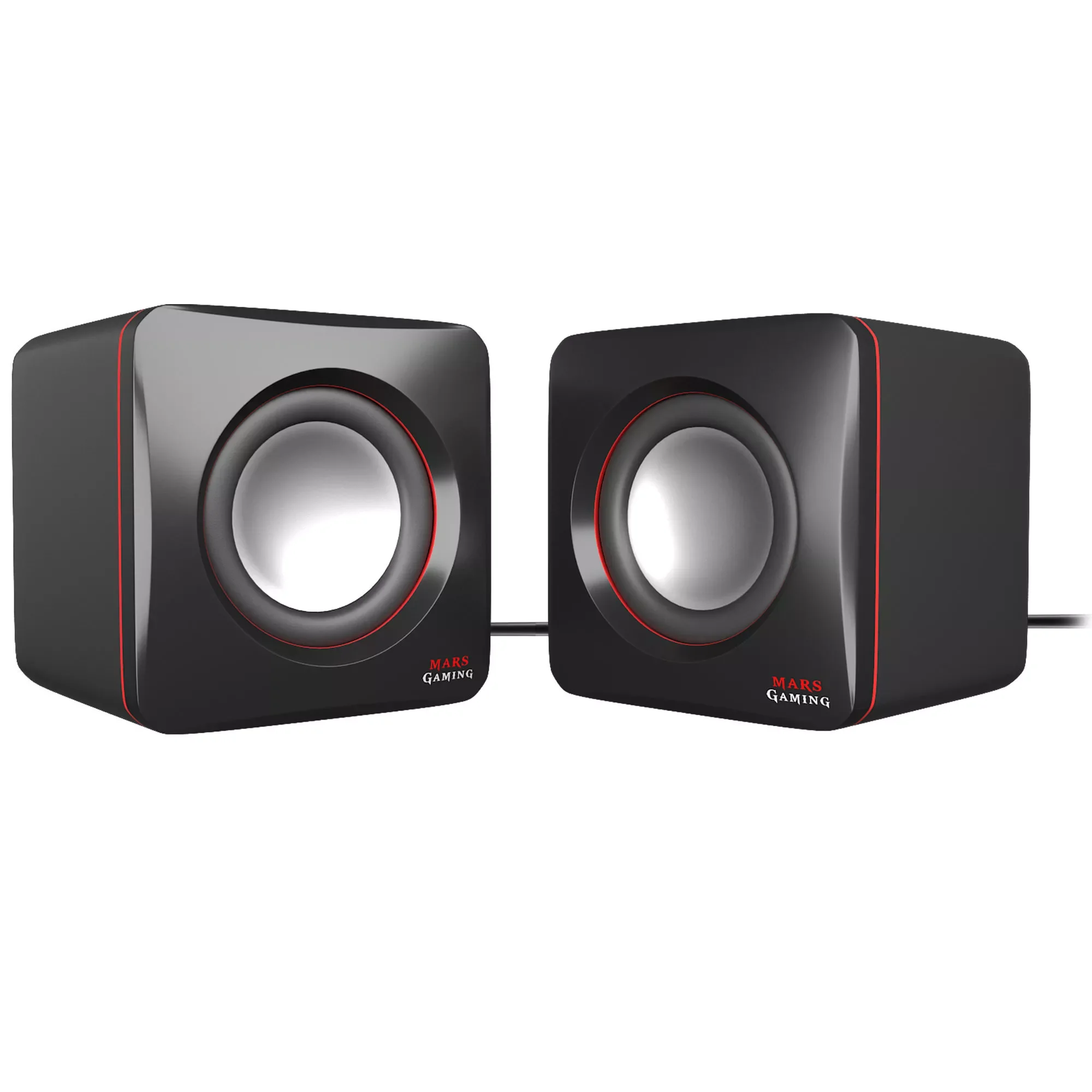 

NEW2023 MAS0, Gaming speakers, black, 8W power, 3D 2.0 sound, 3.5mm + USB Jack, /Mac/Smartphone /Tablet