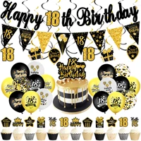 30 40 50 60 years birthday balloon 30th birthday party decorations baloon number 50th adult gold black birthday party supplies