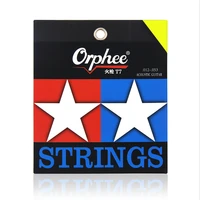 orphee fire lock series t7 acoustic guitar strings nano double coated anti rust bright tone 012 053 tension guitar accessories