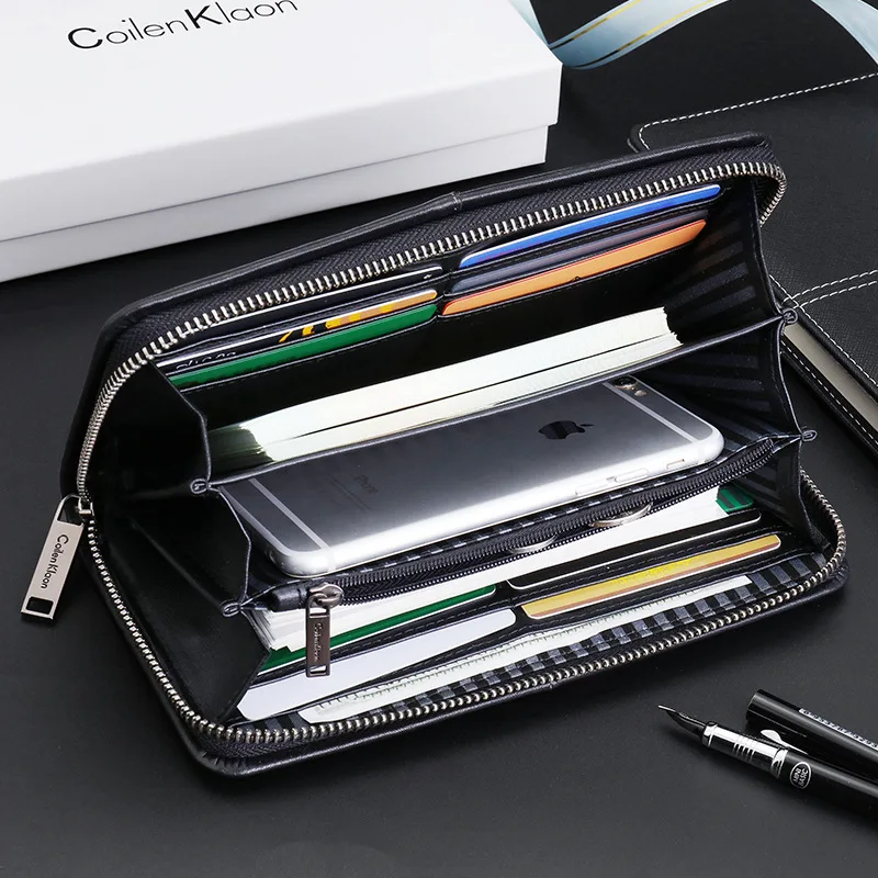 Кошелек мужской из натуральной кожи для ключей от машины модный брендовый