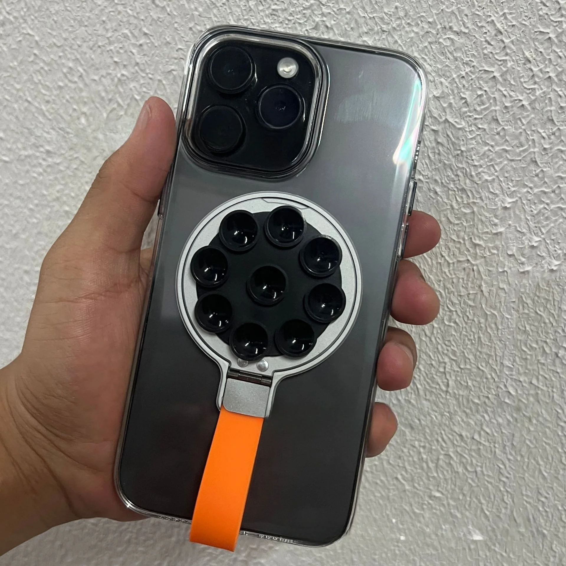 Для MagSafe магнитный складной держатель для телефона на присоске силиконовый