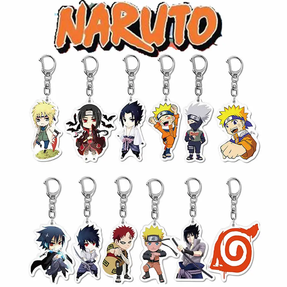

Брелок Аниме Наруто Uchiha Sasuke Ltachi фигурки аксессуары акриловые Uzumaki Kakashi брелок Подвеска Детский подарок игрушки