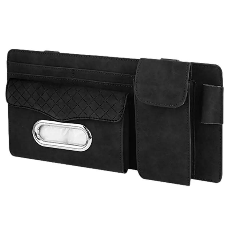 

Truck Sun Visor Storage Case Belonging Storage Pouch Pens Storage Multi-Pocket Driving License Net Pocket Cards Holder Sunshade