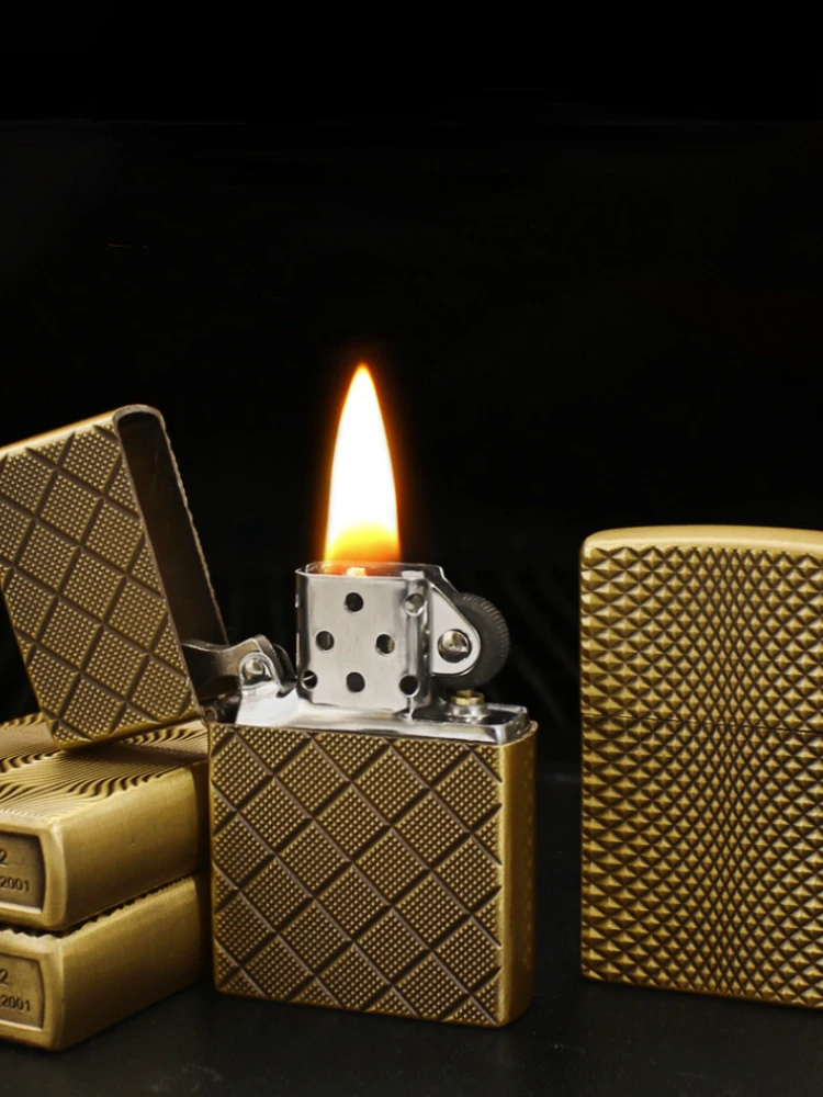 

Jiantai 612 high-end retro kerosene lighter carving process kerosene grinding wheel lighter igniter gift