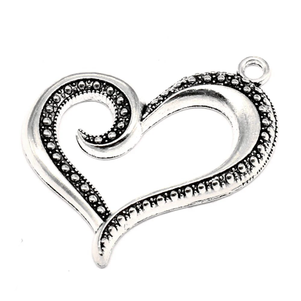 

Skeleton Heart Charm For Making Jewelry Diy Finding 18pcs 36x37mm