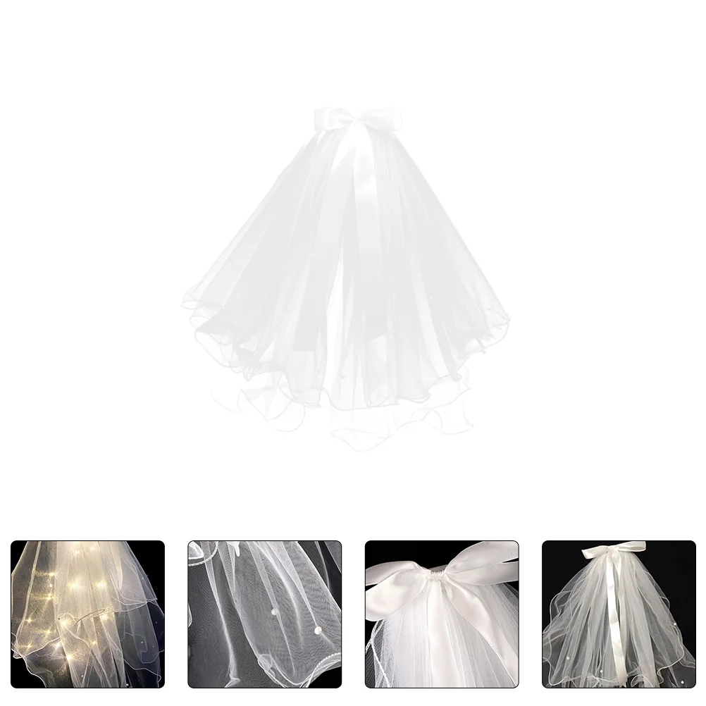 

Veil Bridal Wedding White Bride Dual Church Brides Veils Cathedral Layer Party Favors Lace Bachelorette Headpiece Tulle Catholic