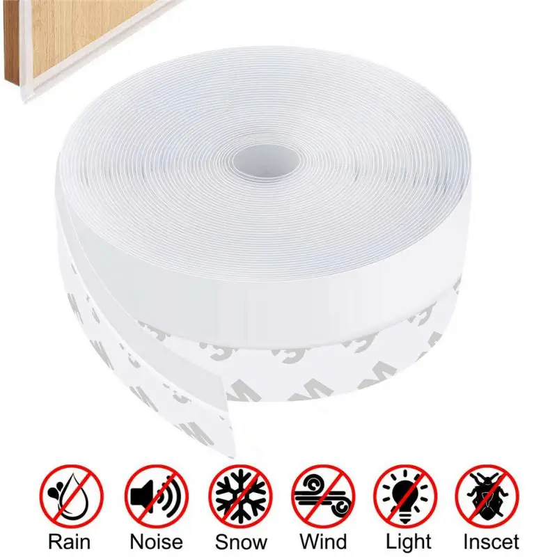

1M Seal Strips Sealing Tape Door Bottom Self Adhesive Weather Window Rubber Seal Weather Strip Windproof Dust Door Windshield