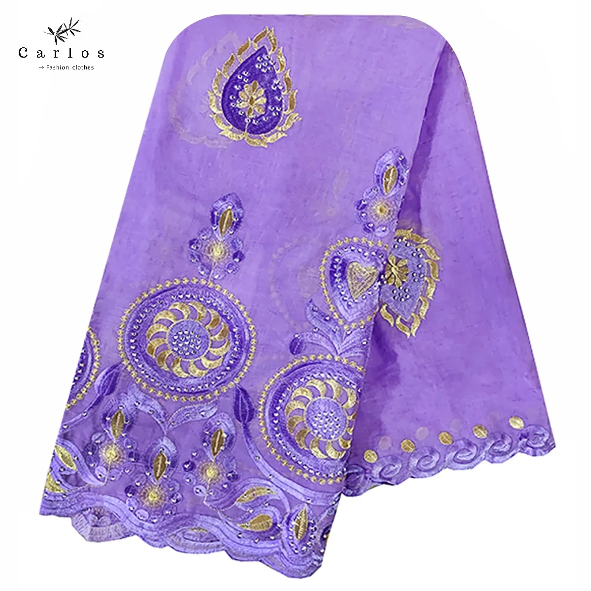 Лидер продаж 2022 большой мусульманский женский шарф из 100% хлопка вышитый