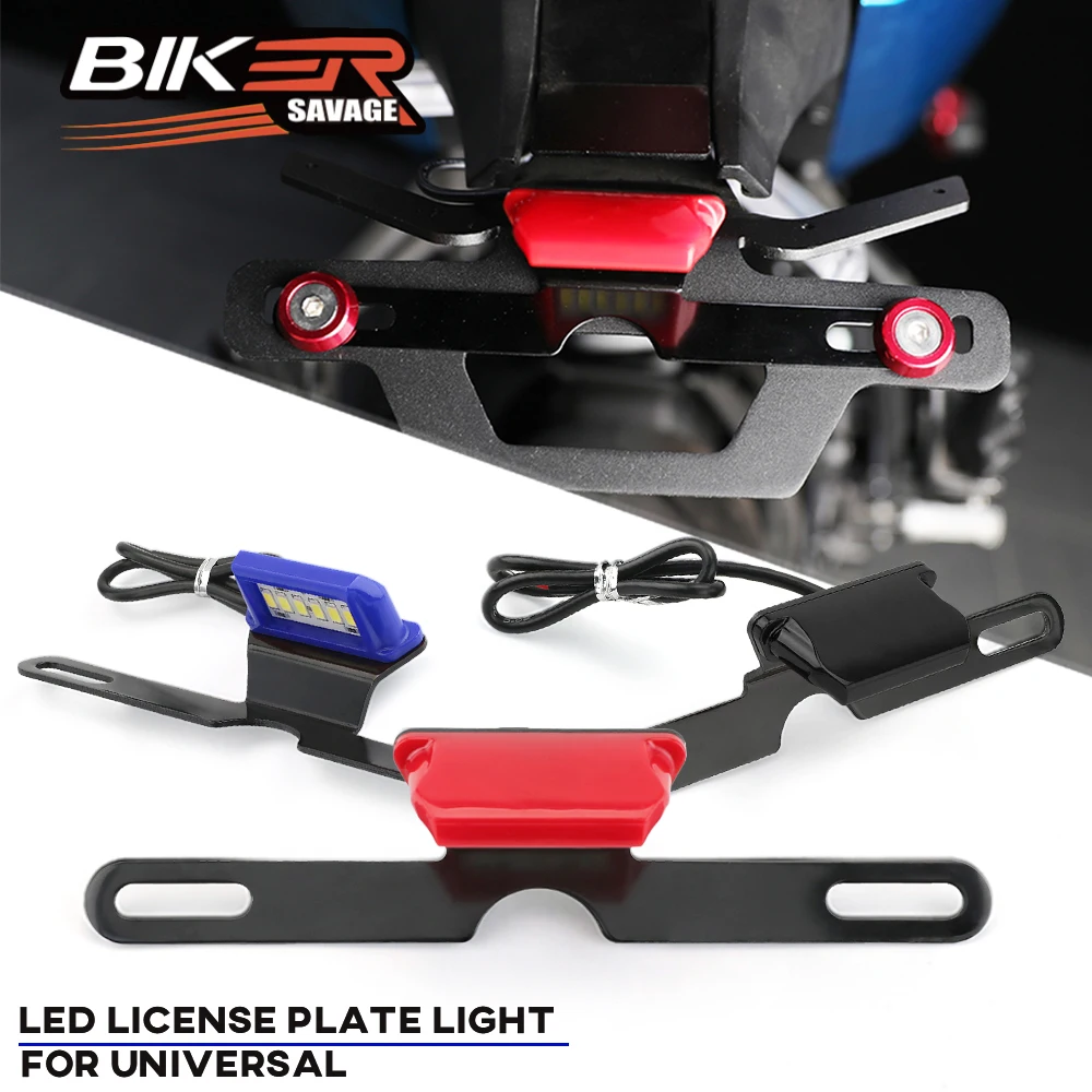 

Universal LED License Plate Light Motorcycle Parts Rear Tail Lamp Number Lights Dirt Bike For YAMAHA For HONDA For BMW R1250GS