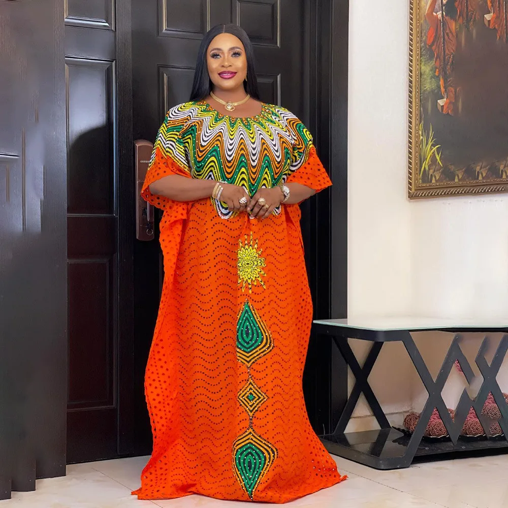 

African Dresses for Women 2023 Summer Traditional Clothing Bohemian Boubou Robe Dress Dashiki Morocco Kaftan Abaya Gown Caftan