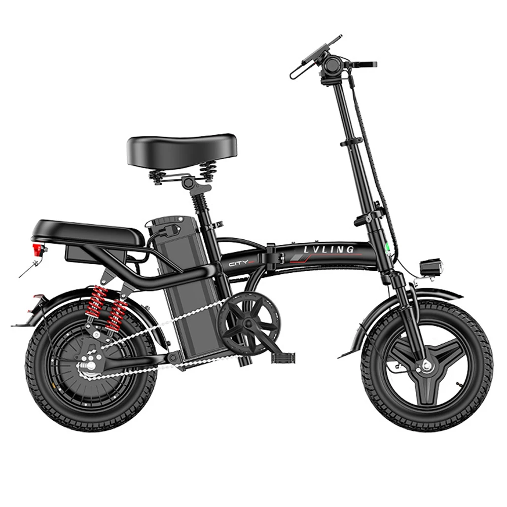 

Foldable Electric Bicycle with Lithium Battery, Motor Driven Vehicle, Small Scale, 14 in, 400W, 48V, 20 Ah, 25Ah