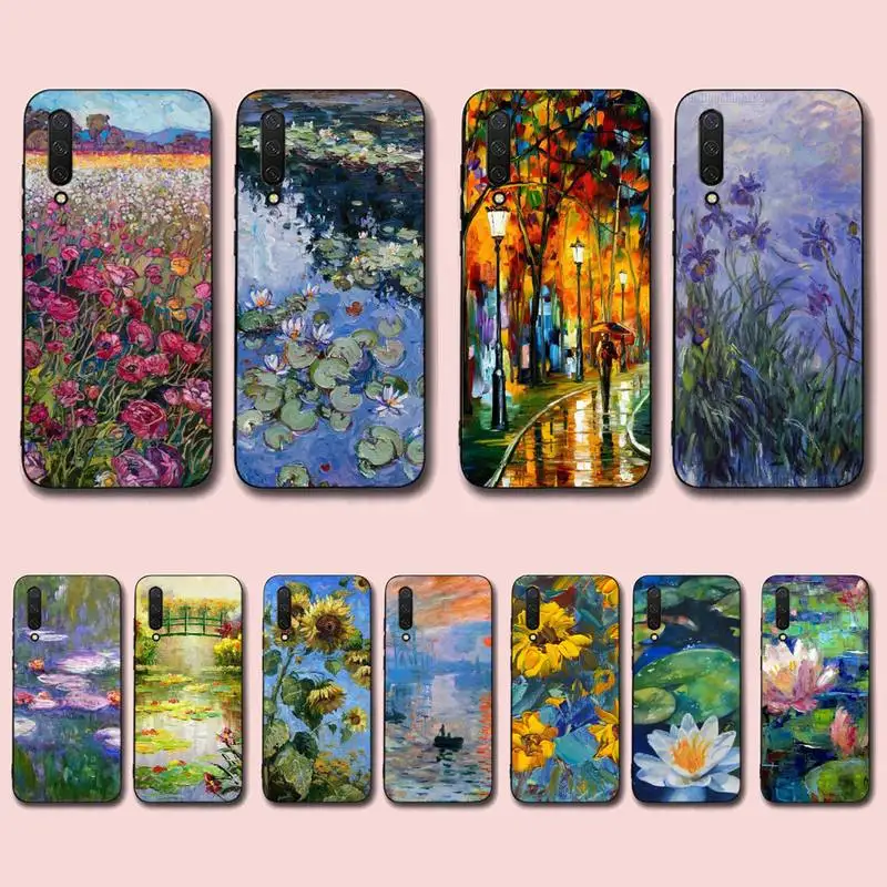 

Monet Oil Painting Phone Case for Xiaomi mi 5 6 8 9 10 lite pro SE Mix 2s 3 F1 Max2 3