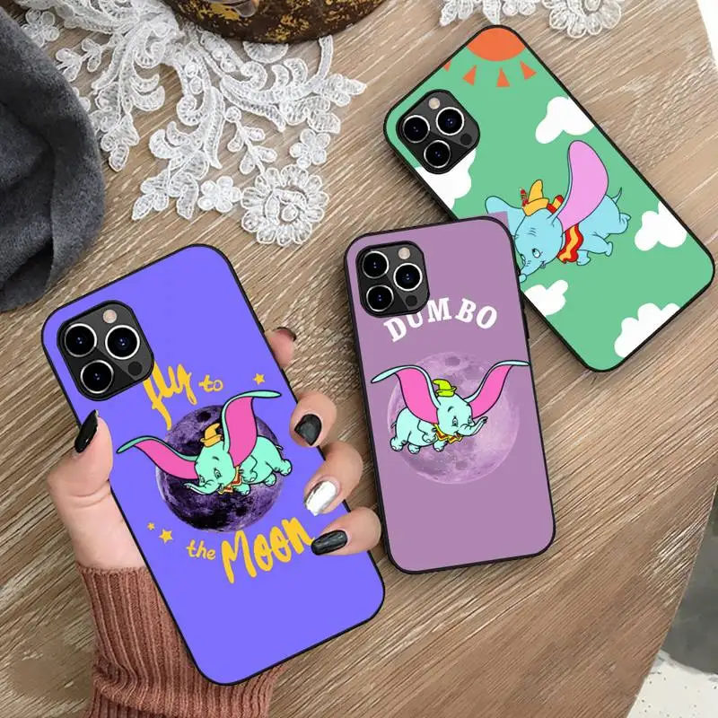 

Bandai Cartoon Dumbo Phone Case Silicone Soft for iphone 13 12 11 Pro Mini XS MAX 8 7 Plus X 2020 XR cover