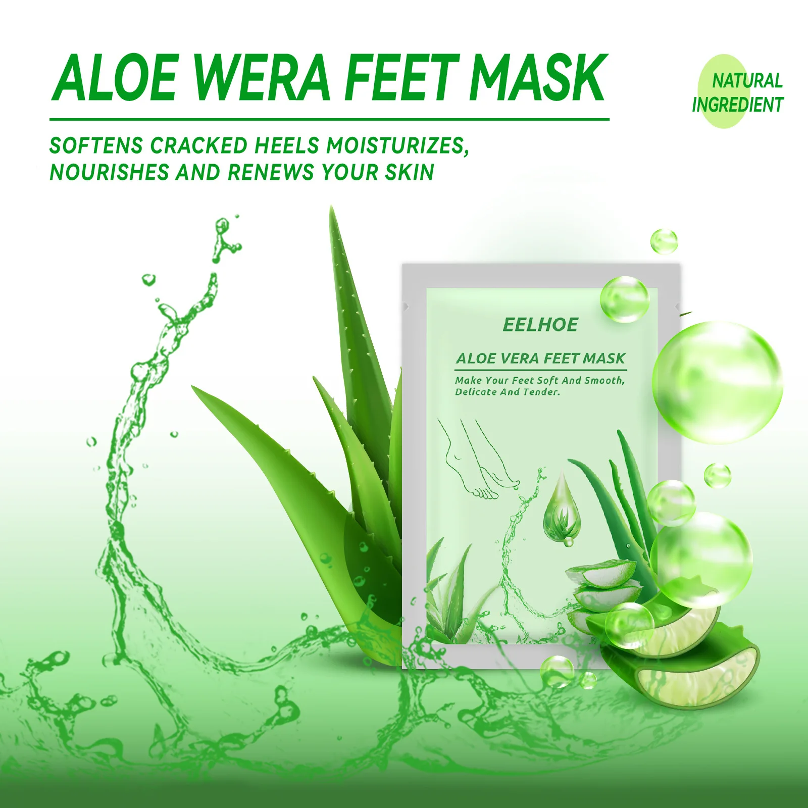 

Aloe Vera Feet Mask Aloe Vera Foot Mask Moisturizing Hydrating Nourishing Tender Smooth Foot Treatment Vera Foot Mask 35g