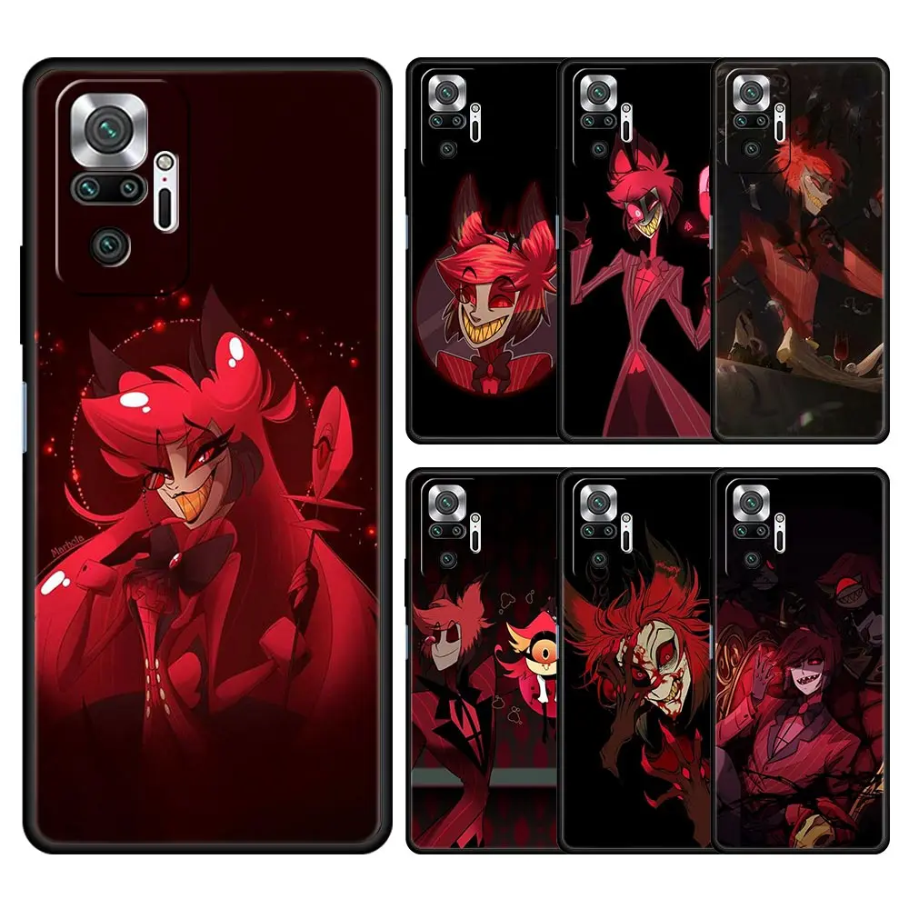 

Cover Case for Xiaomi 11T 12 12Pro 12X Redmi 7 8 9 10 7A 8A 9A 10A 9C 10C K40 K50 Pro Plus Full Original Hazbin Hotels Alastor