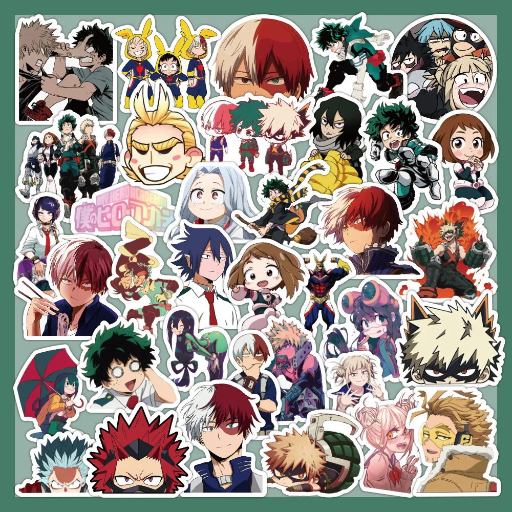 

60pcs HEROES:RISING Anime Stickers Helmet Water Cup Skateboard Sticker Cute Sticker Pack Laptop Skin Anime Decorative Sticker