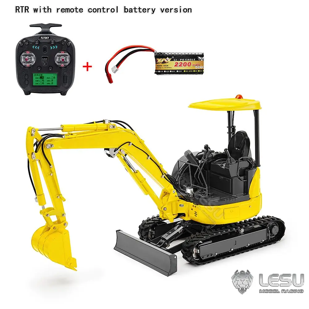 RTR LESU PC30 RC Мини-экскаватор в масштабе 1/14 Гидравлический металлический земной