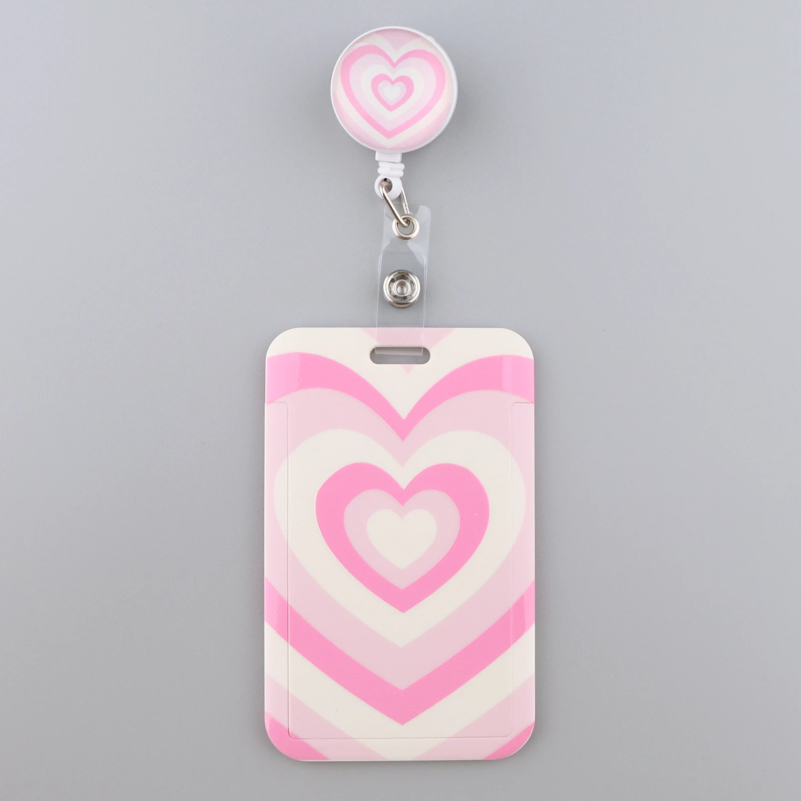 

Grey's Anatomy Cartoon Retractable Badge Reel With Nurse ID Business Credit Card Work Card Pink Love Badge Holder Accessories