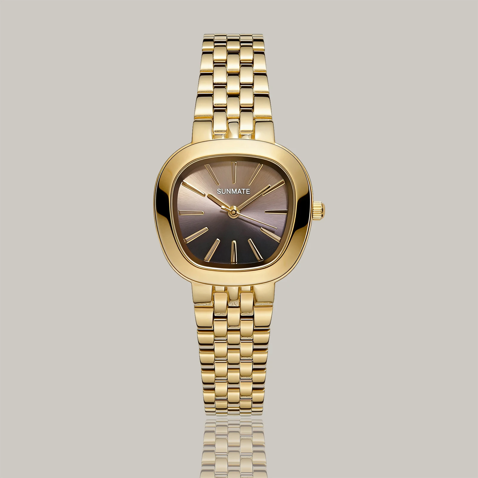 Фото Женские часы Reloj Mujer для девочек, кварцевые часы, золотые, серебряные, из нержавеющей стали, Orologio, женские роскошные наручные часы, простые, в новом стиле №1