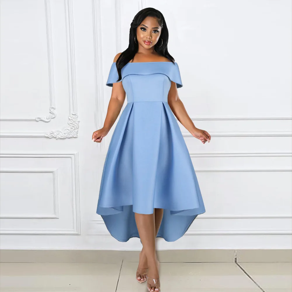 

Женское вечернее платье с открытыми плечами, без рукавов, с открытой спиной