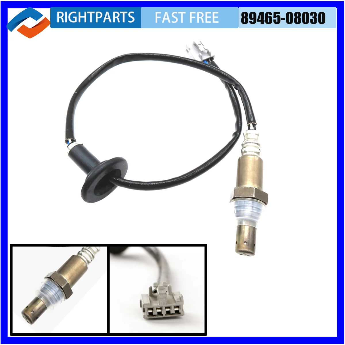 

RIGHTPARTS 89465-08030 234-4516 Downstream Lambda O2 Oxygen Sensor For Toyota Sienna 3.3L V6 2004 2005 2006 8946508030 Auto Tool