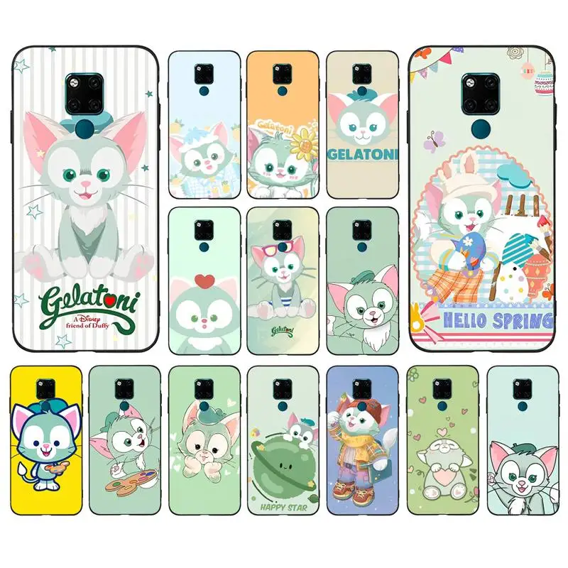 

Disney Gelatoni Cat Phone Case for Huawei Mate 20 10 9 40 30 lite pro X Nova 2 3i 7se