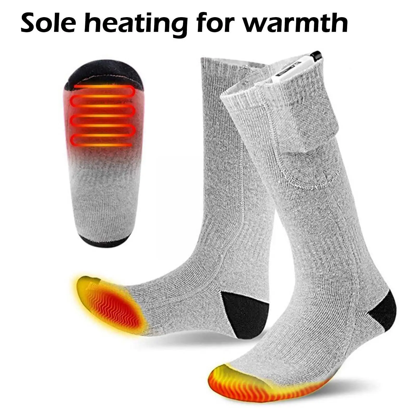 

Winter Outdoor Self-heating Socks Heated Socks USB Heating Ski Cycling Sport Unisex Socks Touring Warm Thermal P1X1