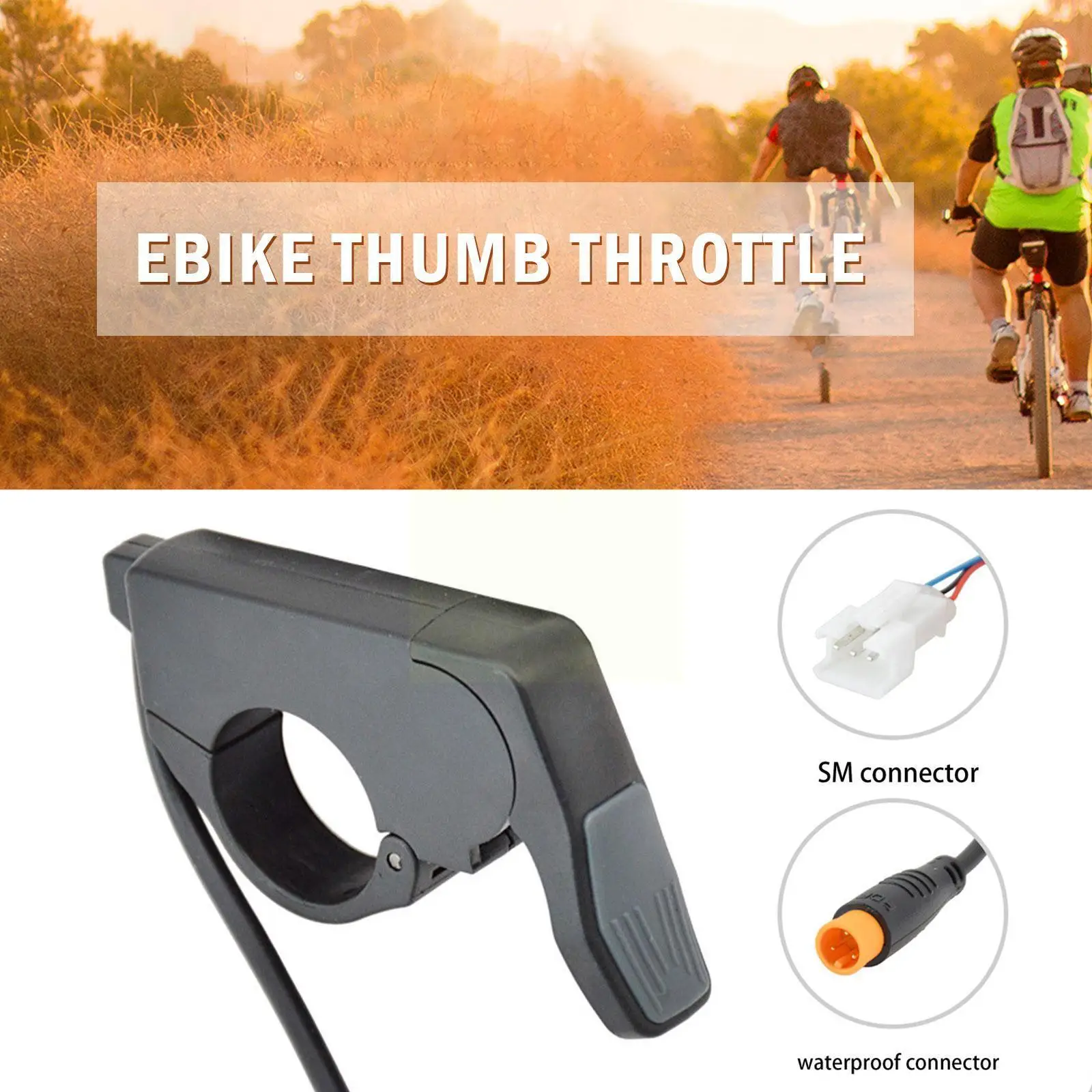 

Electric Bicycle Thumb Throttle Dial Quick Disassembly Left/Right Controller Scooter Speed Fit Accessorie Universal Modific O5U7