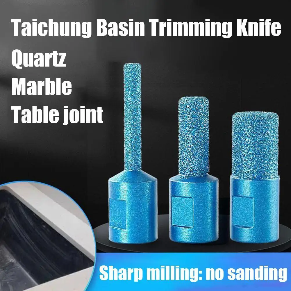 

Bench Basin Milling Cutter 5/10/15mm Angle Grinder Head Stone Cleaning Edges Tool Trimming Polishing Slotting Quartz Trimmi X4B4