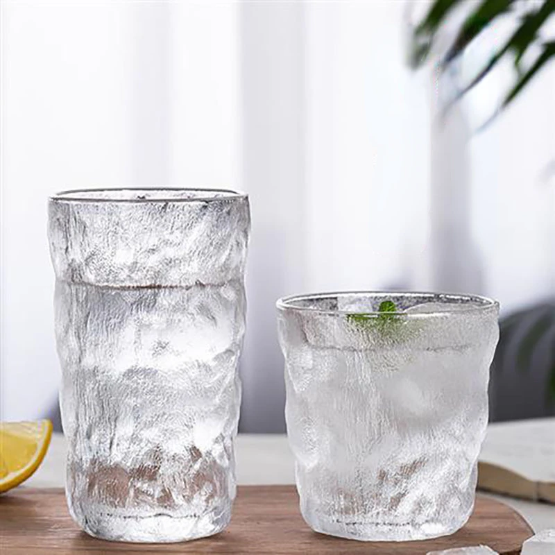 

Стеклянная бутылка для вина с градиентными ледниками, домашняя простая матовая чашка для фруктового сока, чая, кофе, коктейля, виски