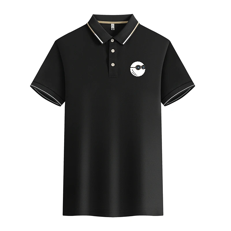 

Summer Casual Polo Shirts Men Business Fashion Polo Shirts Black Color Short Sleeve Male High Quality Golf Polo Shirts Clothing